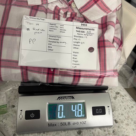 GAP fitted boyfriend button down shirt top M - Picture 11 of 13